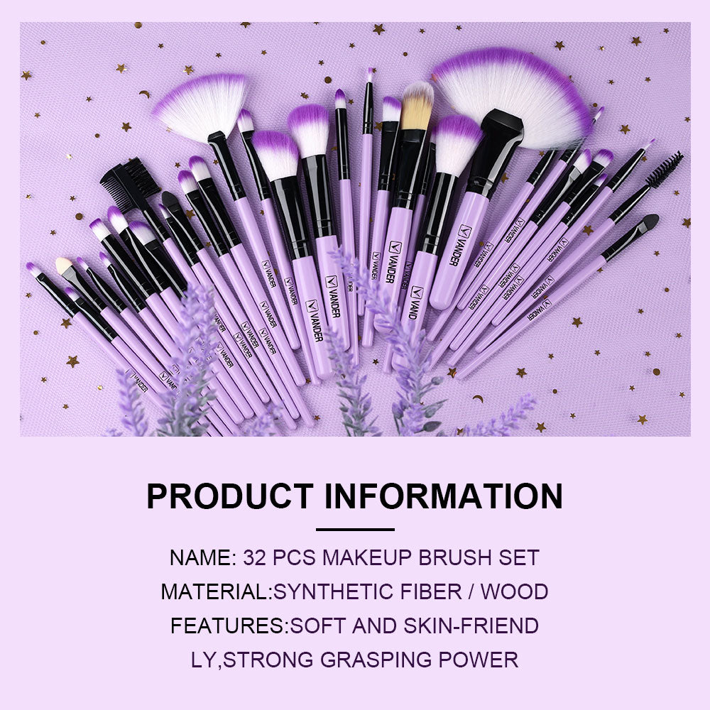 These universal makeup brushes, available in 13 or 32 pieces, enable you to create makeup looks