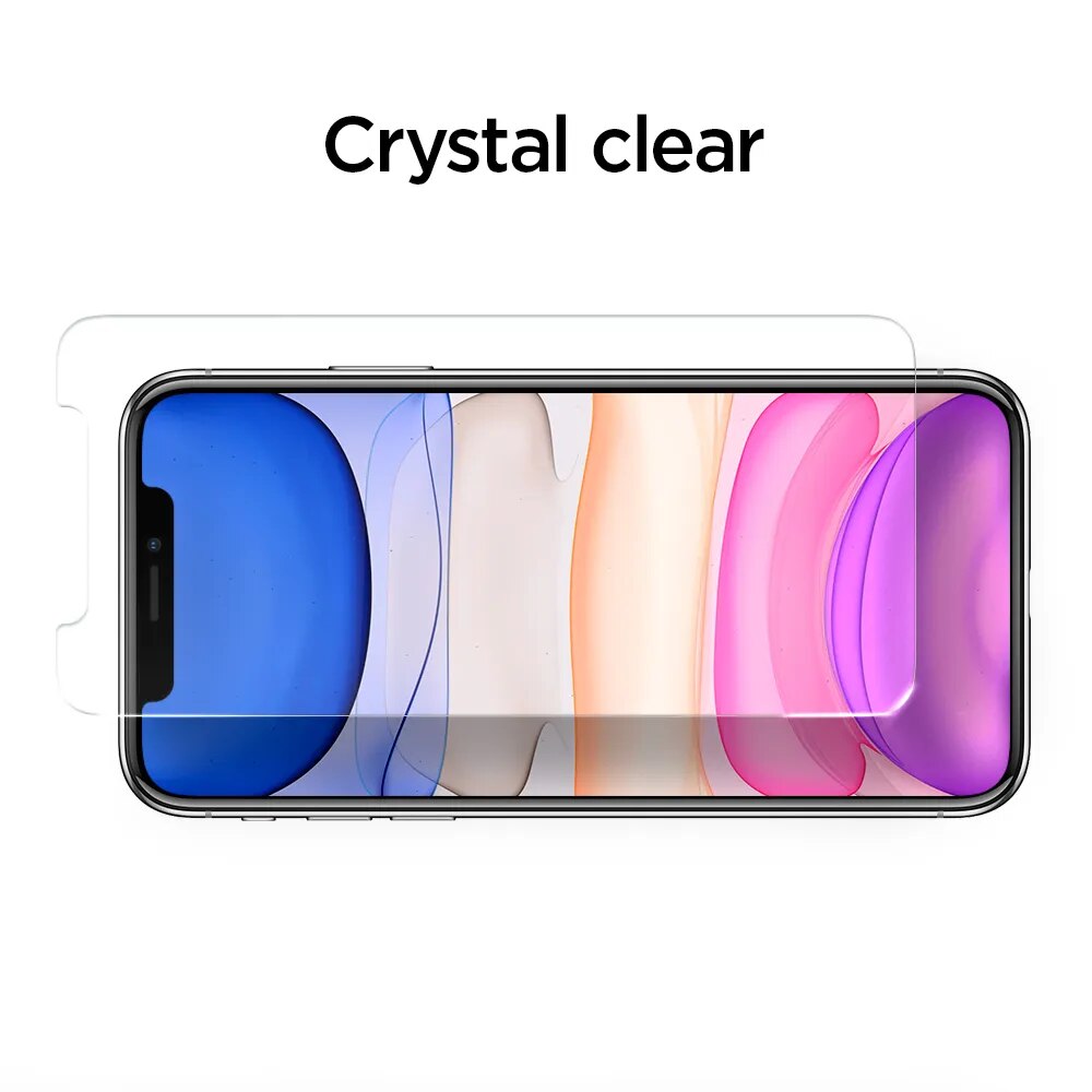 Spigen AlignMaster Screen Protector for iPhone 11 (6.1") / iPhone XR Tempered Glass Film Full Coverage