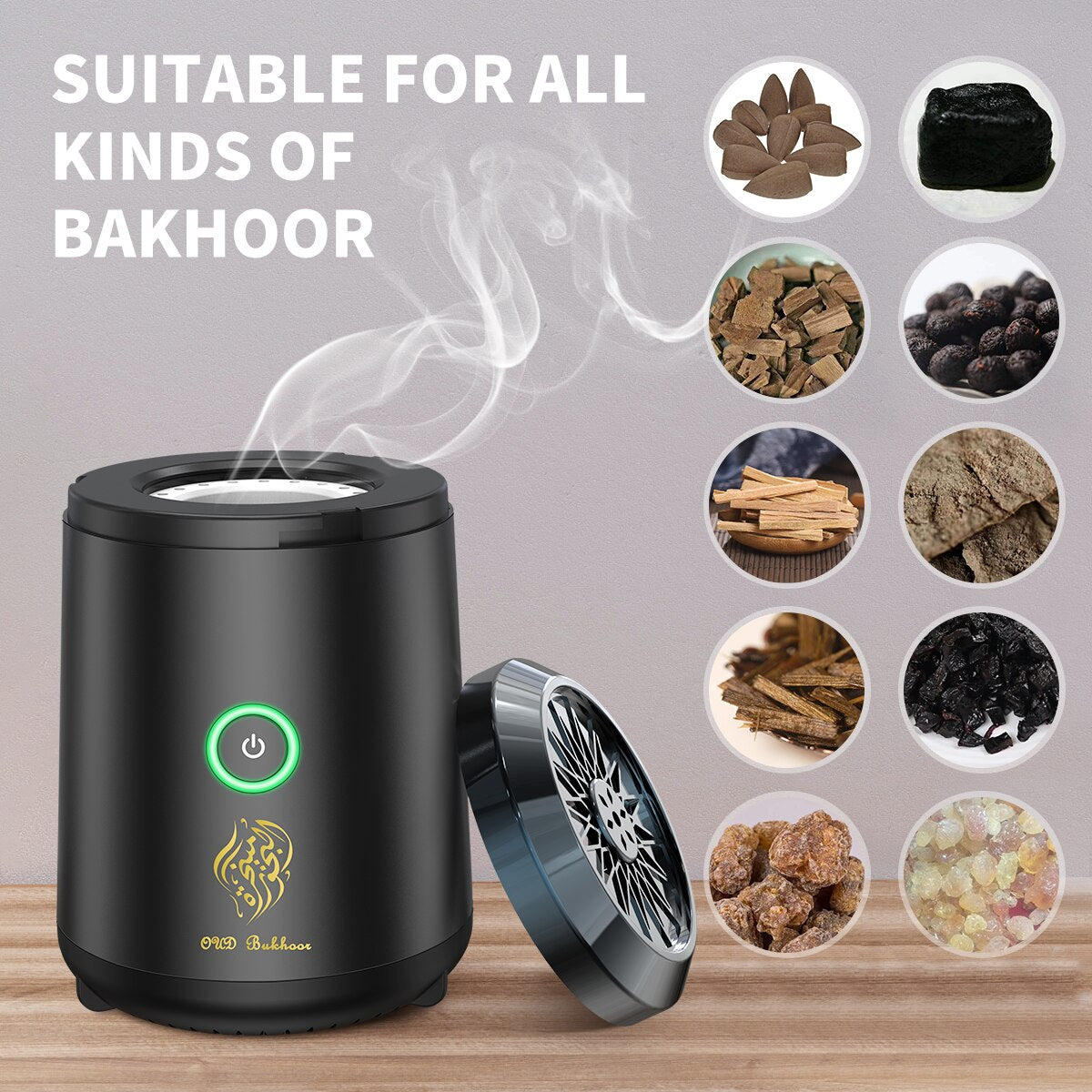 New Portable mini Islamic Arabic Electric Incense Burner USB Rechargeable Bakhoor for Car Censer Use