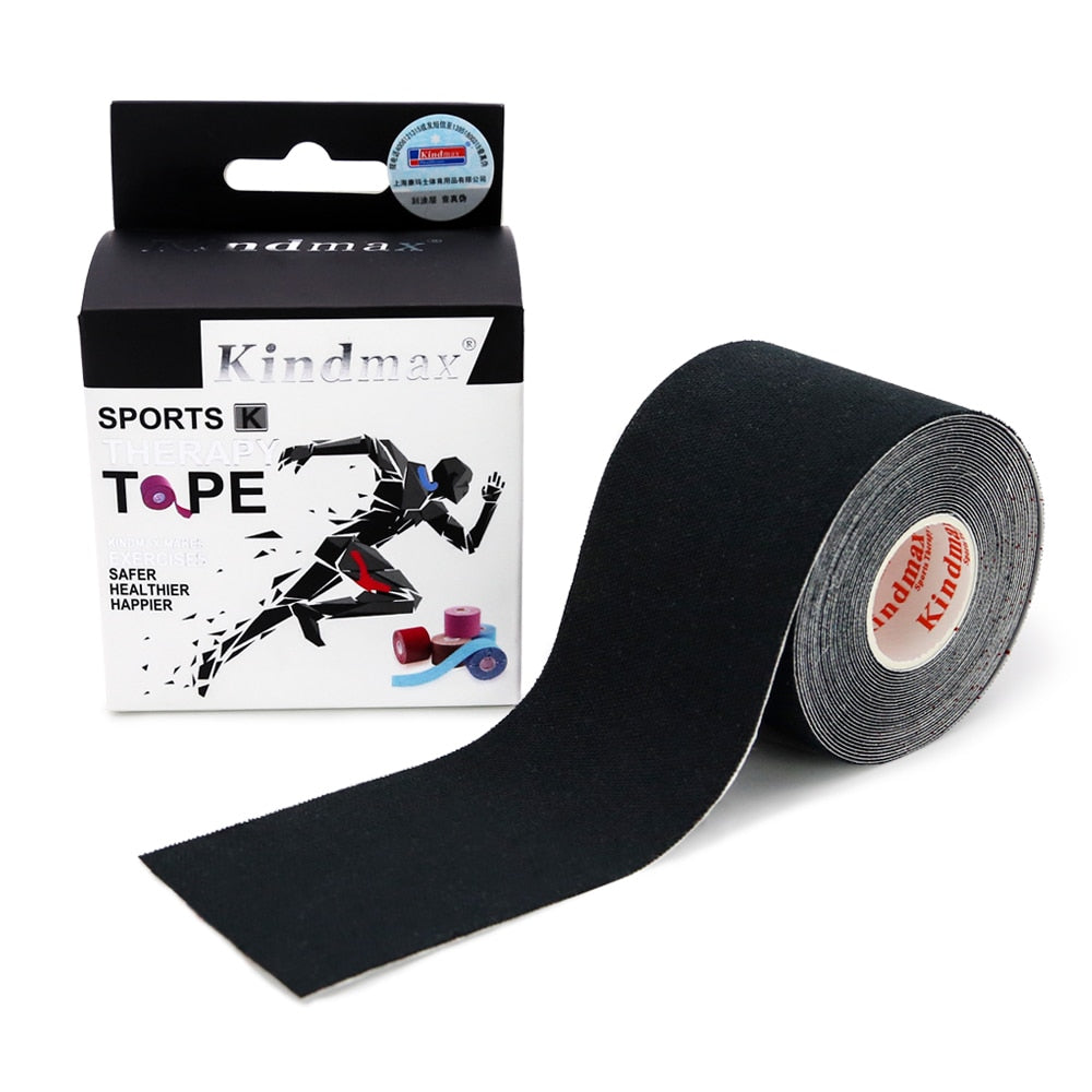 Kindmax 5cm*5m Cotton Kinesiology Tape,Knee Pads for Sport Fitness,Elastic Athletic Bandage for Muscle