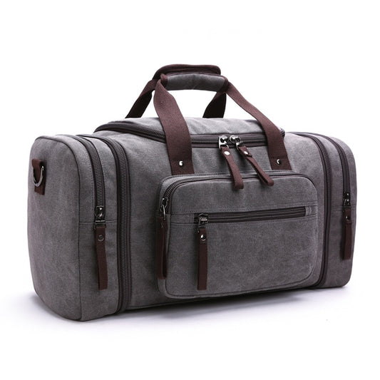 MARKROYAL Canvas Travel Bags Large Capacity Carry on Luggage Bags Men Duffel Bag Travel Bag