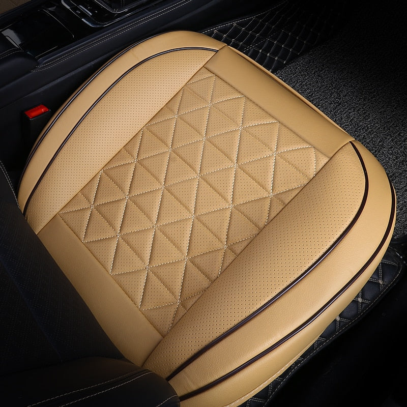 New Front Car Seat Cover PU Leather Cars Seat Cushion Automobiles Seat Protector Universal Car Chair Pad Mat Auto Accessories