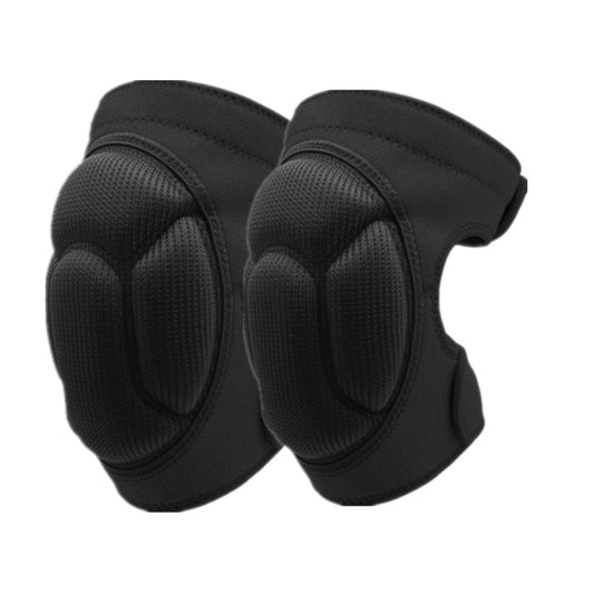 This pair of thick sports knee pads provides support and protection