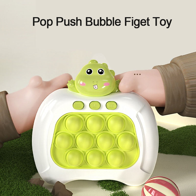 Bubble Pop Push Fidget Toy Children Handheld Quick Press Game Adult Squeeze Stress Relief Sensory Light-Up Whac-A-Mole Toys