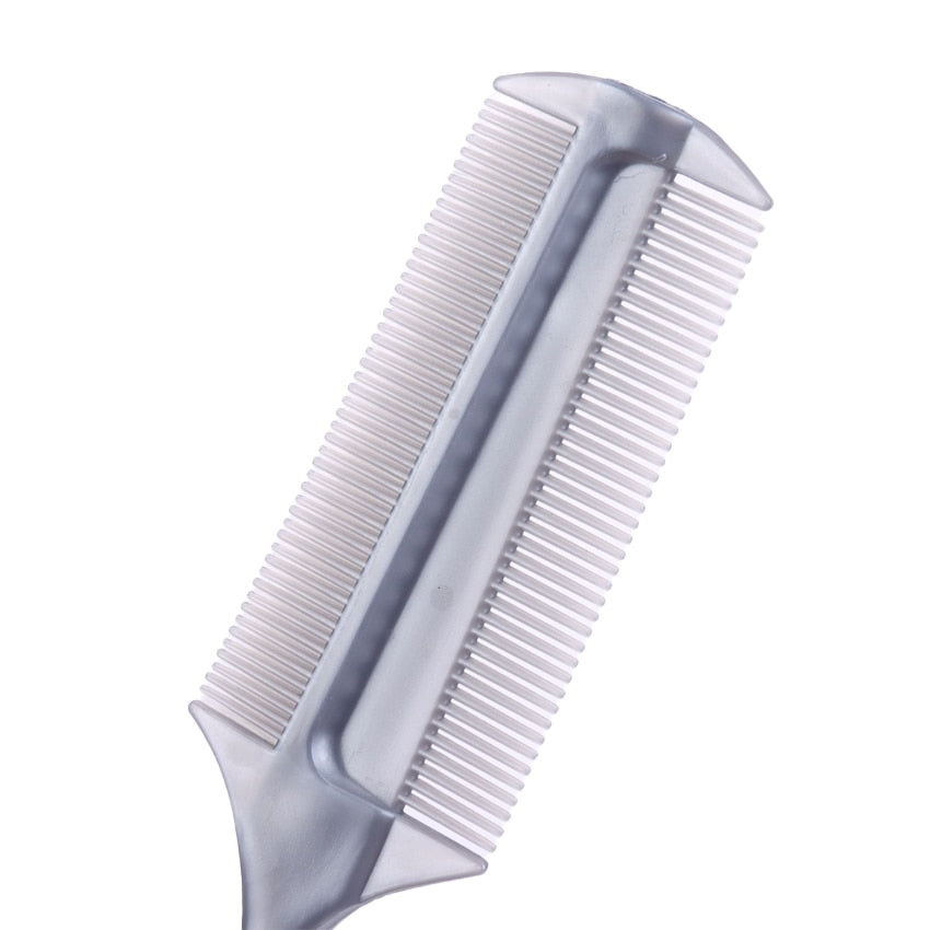 2PCS Professional Pointed Tail Hair Double Comb with Nylon Hair Dye Brush Barber Salon Hairdresser Barber Accessories