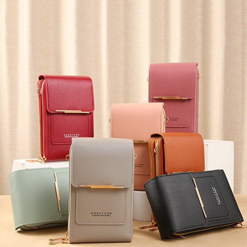 Women Crossbody Shoulder Bags Small mini PU Leather Female Cell Phone Pocket  Ladies Purse Card Clutches Wallet Messenger Girls