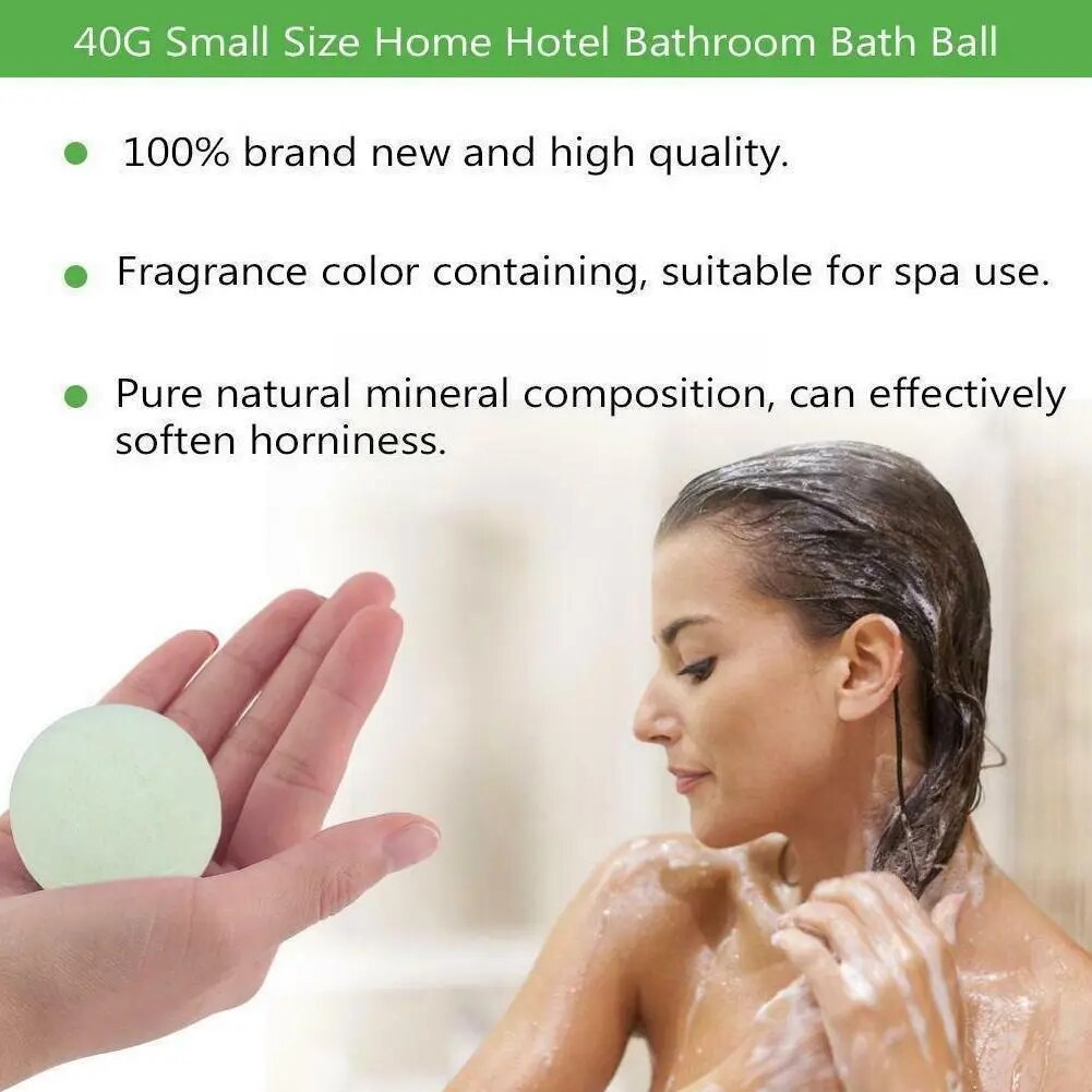 High Quality Bath Bubble Salt Balls Handmade Stress Skin Purely Bathing Relief Natural Clean Tub Bath Body Spa Moisturize F7P7