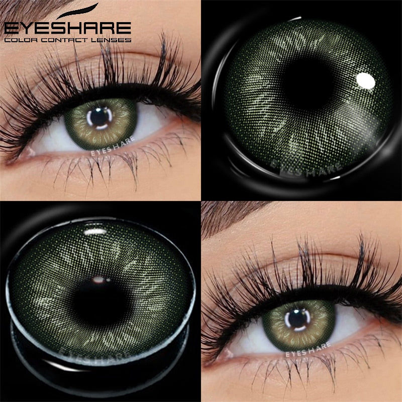 EYESHARE 1 Pair Colored Contact Lenses Natural Look Gray Eye Lenses Brown Contact Blue Lenses Fast Delivery Green Eye Lenses