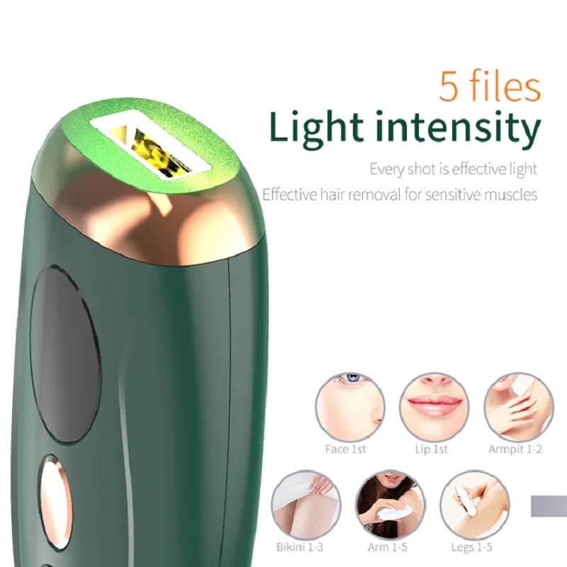 999,999 Flashes Painless Laser Epilator Permanent IPL Photoepilator Full Body Hair Removal Device Portable Electric Epilator