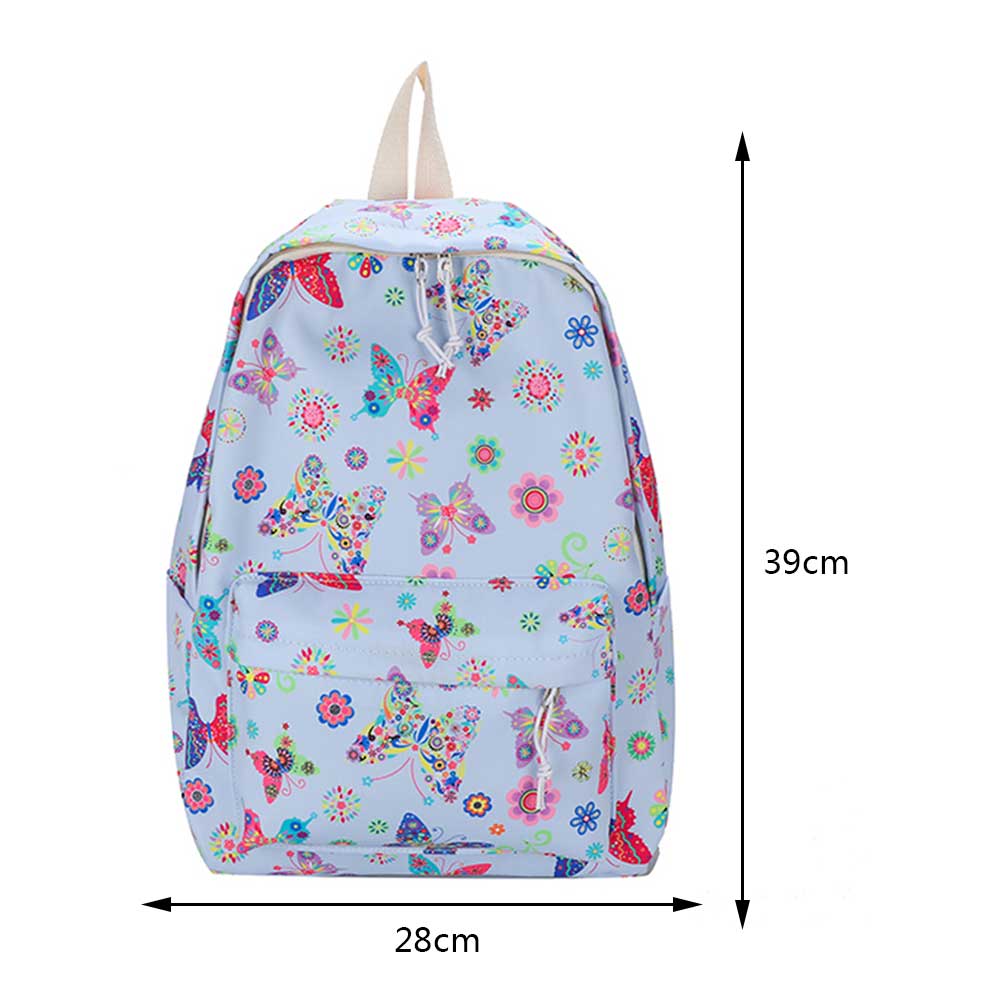 Women Backpack Graffiti Butterfly Cow Printing Backpacks Travel Rucksacks Casual Ladies Large Capacity Student School Bags