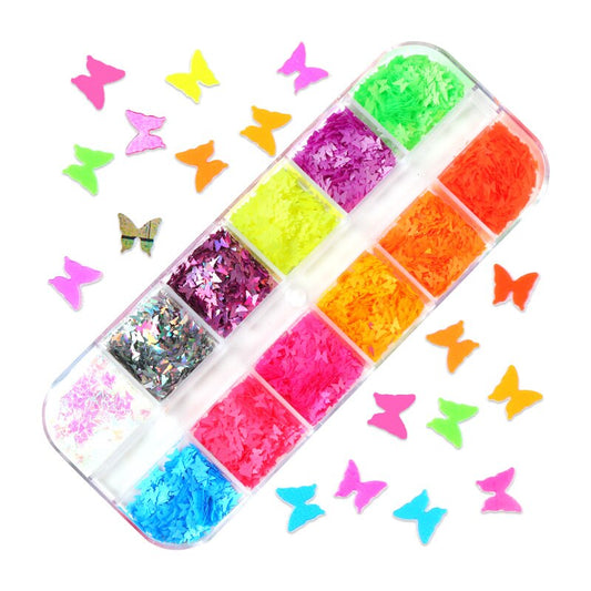 Circle Dot Glitter Sequins Nail Art Decoration Mix Color Round Flakes Designs for DIY Nail Polish Confetti Manicure Accessories