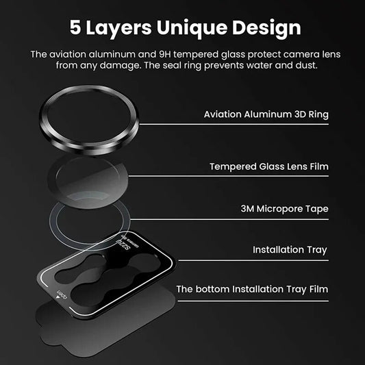 9D Camera Protector Glass for Samsung S23 Ultra S23Plus Full Cover Lens Metal Protector Ring for Galaxy S22 Ultra 8K Camera Film