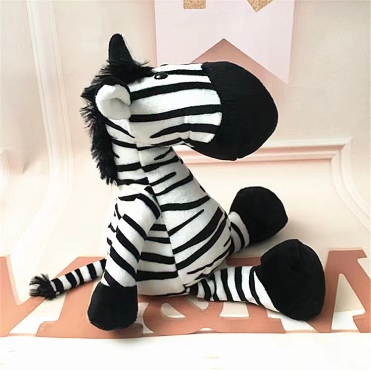 25cm 35cm Super Cute Stuffed Toys for Kids Sleeping Mate Jungle Animals Dolls Elephant Dog Tiger Fox Lion Giraffe Raccoon Monkey