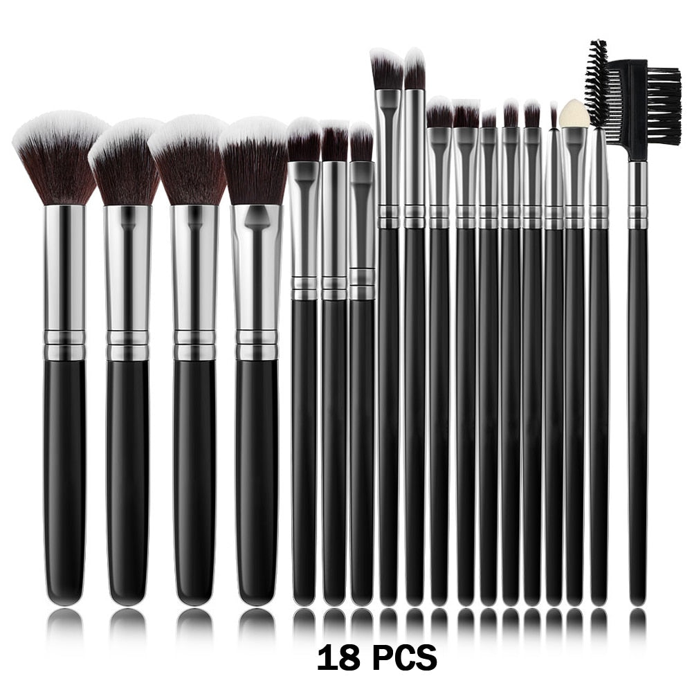 These universal makeup brushes, available in 13 or 32 pieces, enable you to create makeup looks