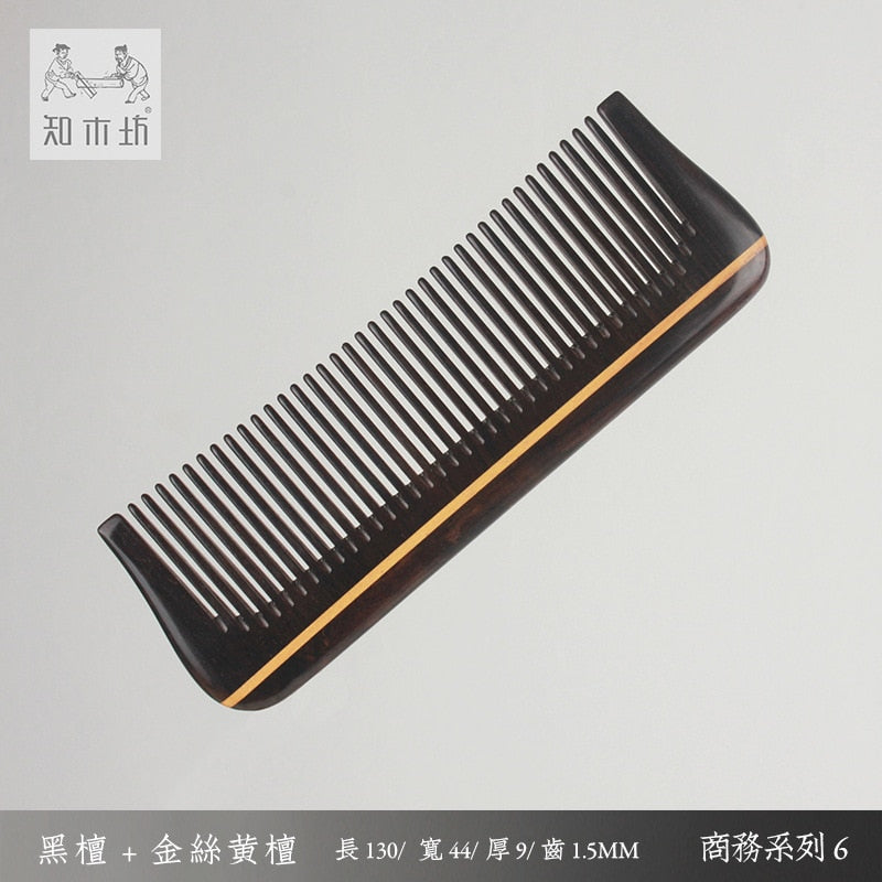 Women' detangling hair brush  /mini ebony wood  comb for men'  hair accessories