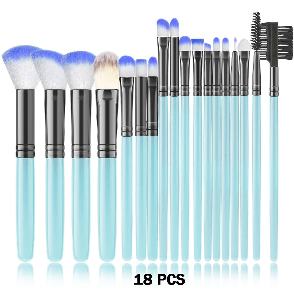 These universal makeup brushes, available in 13 or 32 pieces, enable you to create makeup looks