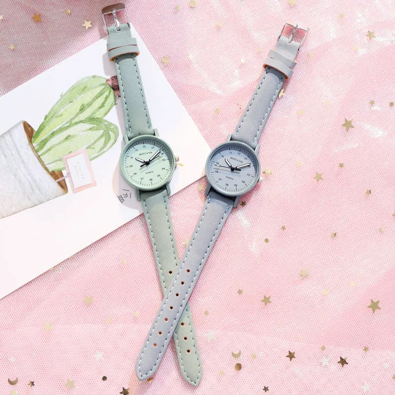 Women Watch PU Leather Strap Women Quartz Watches Waterproof Round Dial Retro Bracelet Watch Ladies Girls Wristwatch Reloj 시계