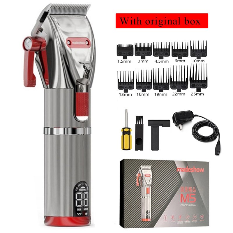 Madeshow M6 Haircut Machine Professional Hair Cutter Hair Trimmer For Man All Metal Haircutting Machine Hair Clipper for Barbers