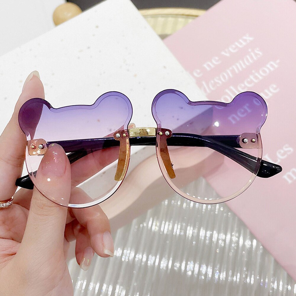 2023 Fashion Heart Frame Children Sunglasses Cute Girls Boys Kids Sun Glasses UV375 Protection Small Eyewear Baby De Sol Gafas