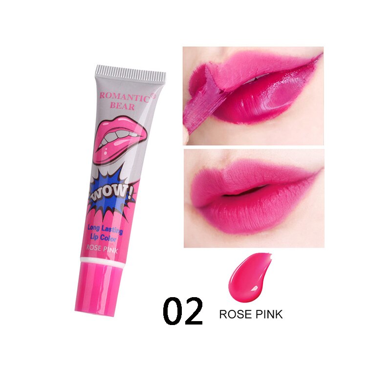 6pcs/Set Color Peel Off Liquid Lipstick Waterproof Long Lasting Lip Gloss Lint Mask Makeup Matte Lipgloss Lipsticks Cosmetic