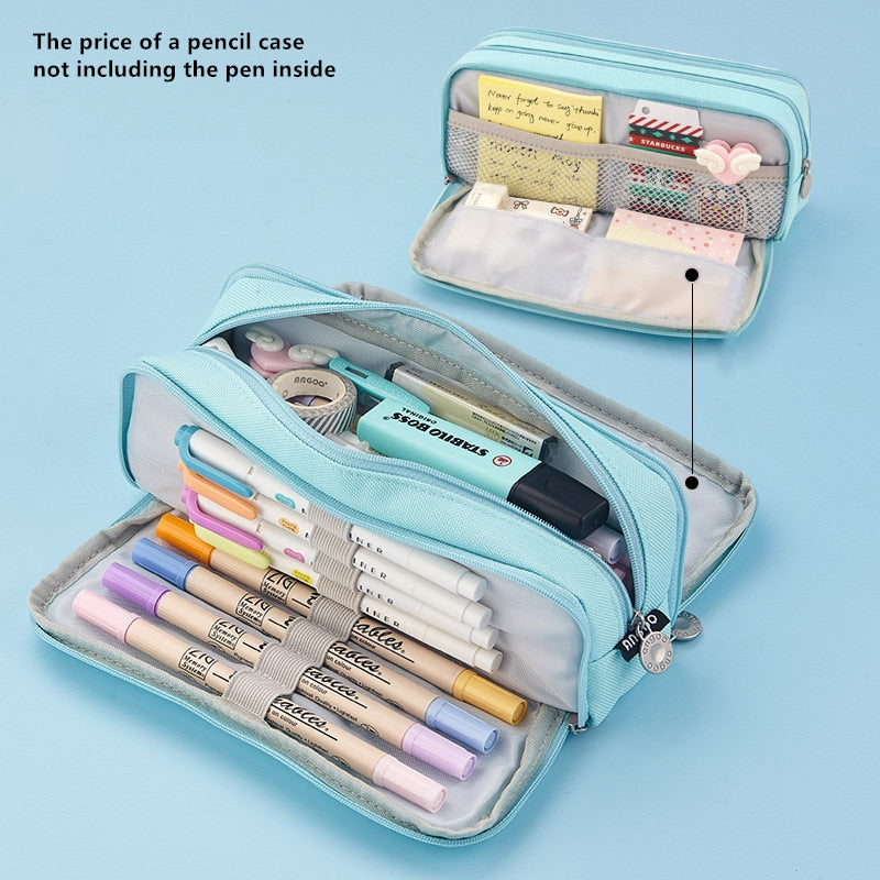 Large Capacity Pencil Case School Multifunction Pen Case Pencil Cases Bags Pencils Pouch Students Education Stationery Supplies