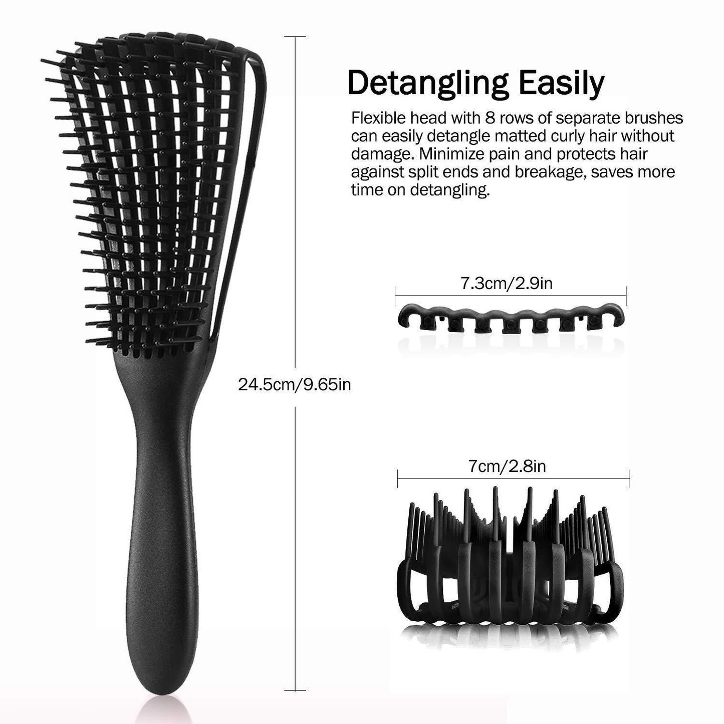 This one-piece hair brush is your perfect companion for smooth, detangled, healthy-looking hair