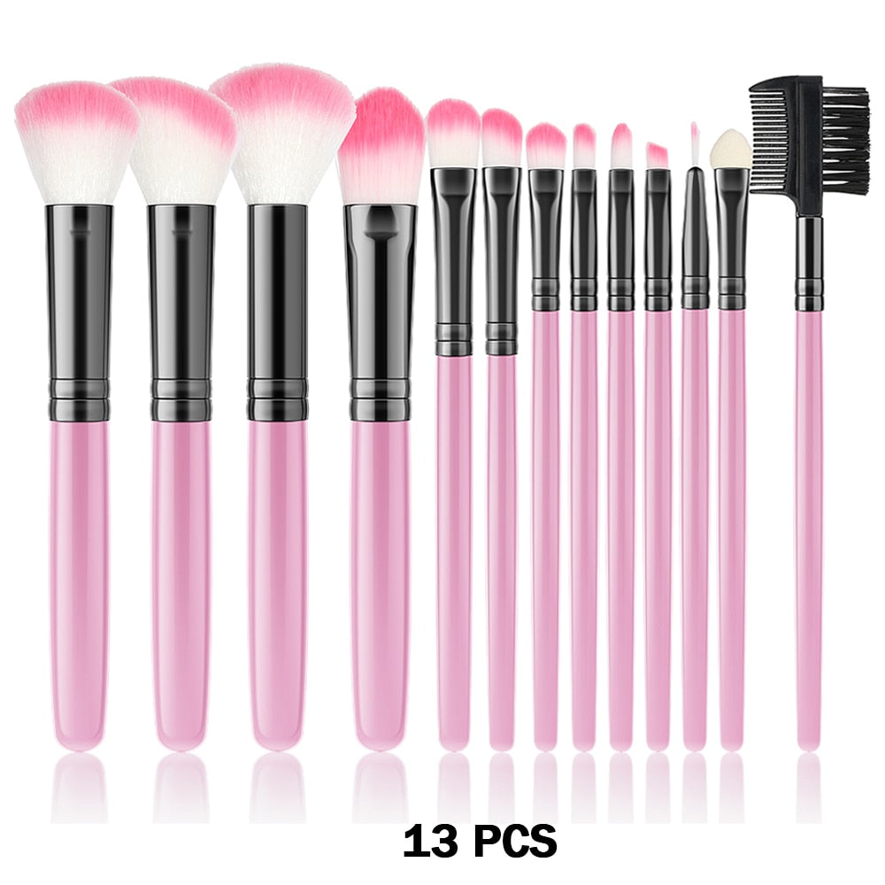 These universal makeup brushes, available in 13 or 32 pieces, enable you to create makeup looks