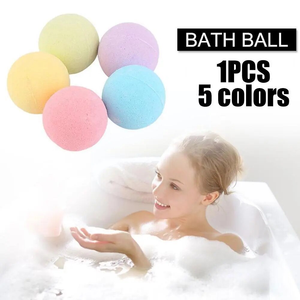 High Quality Bath Bubble Salt Balls Handmade Stress Skin Purely Bathing Relief Natural Clean Tub Bath Body Spa Moisturize F7P7