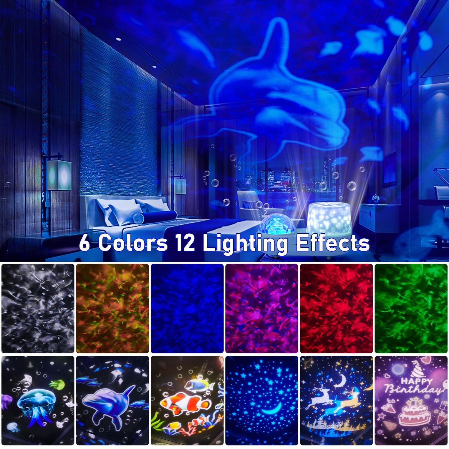 Children's Constellation Galactic Projection light Ocean Starry projector small night light 360 degree rotation Nebula starry li