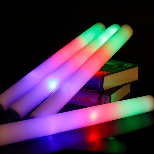 12/15/30/60pcs Bulk Colorful LED Glow Sticks RGB LED