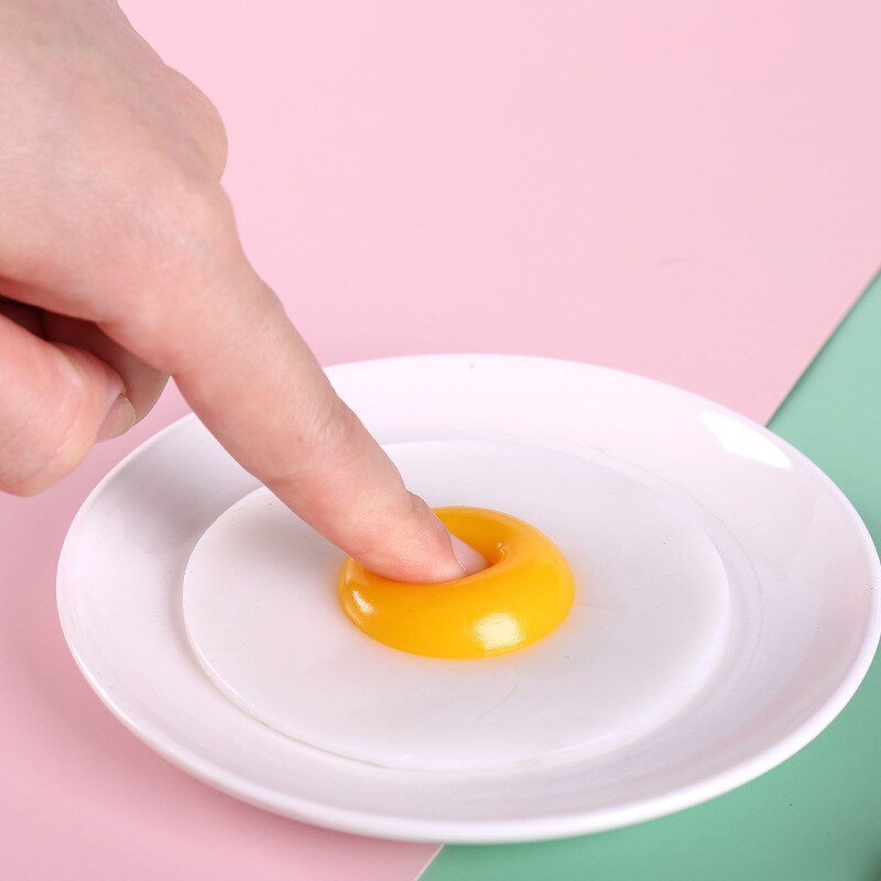 Squeezing Poached Egg Kneading Toy Lovely Relieve Stress Toys Omelette Anti-Stress Adults Kids Healing Toy Fidget Toys