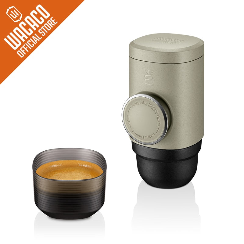 WACACO Minipresso NS2, Portable Espresso Maker, Compatible NS Capsules*, Manually Operated, 18 Bar Small Handheld Coffee Machine