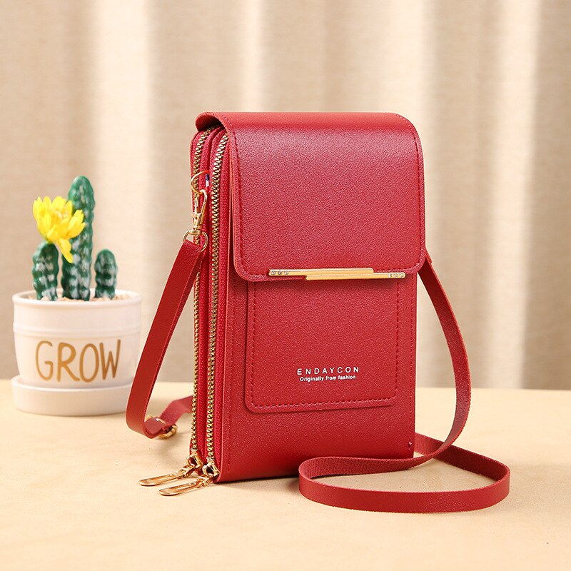 Women Crossbody Shoulder Bags Small mini PU Leather Female Cell Phone Pocket  Ladies Purse Card Clutches Wallet Messenger Girls