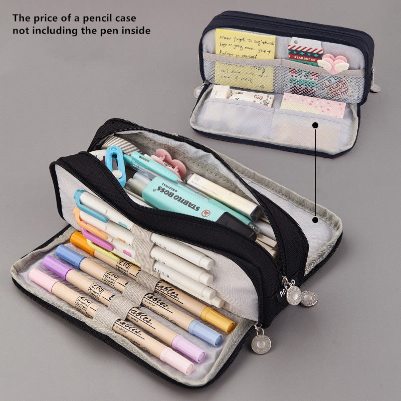 Large Capacity Pencil Case School Multifunction Pen Case Pencil Cases Bags Pencils Pouch Students Education Stationery Supplies