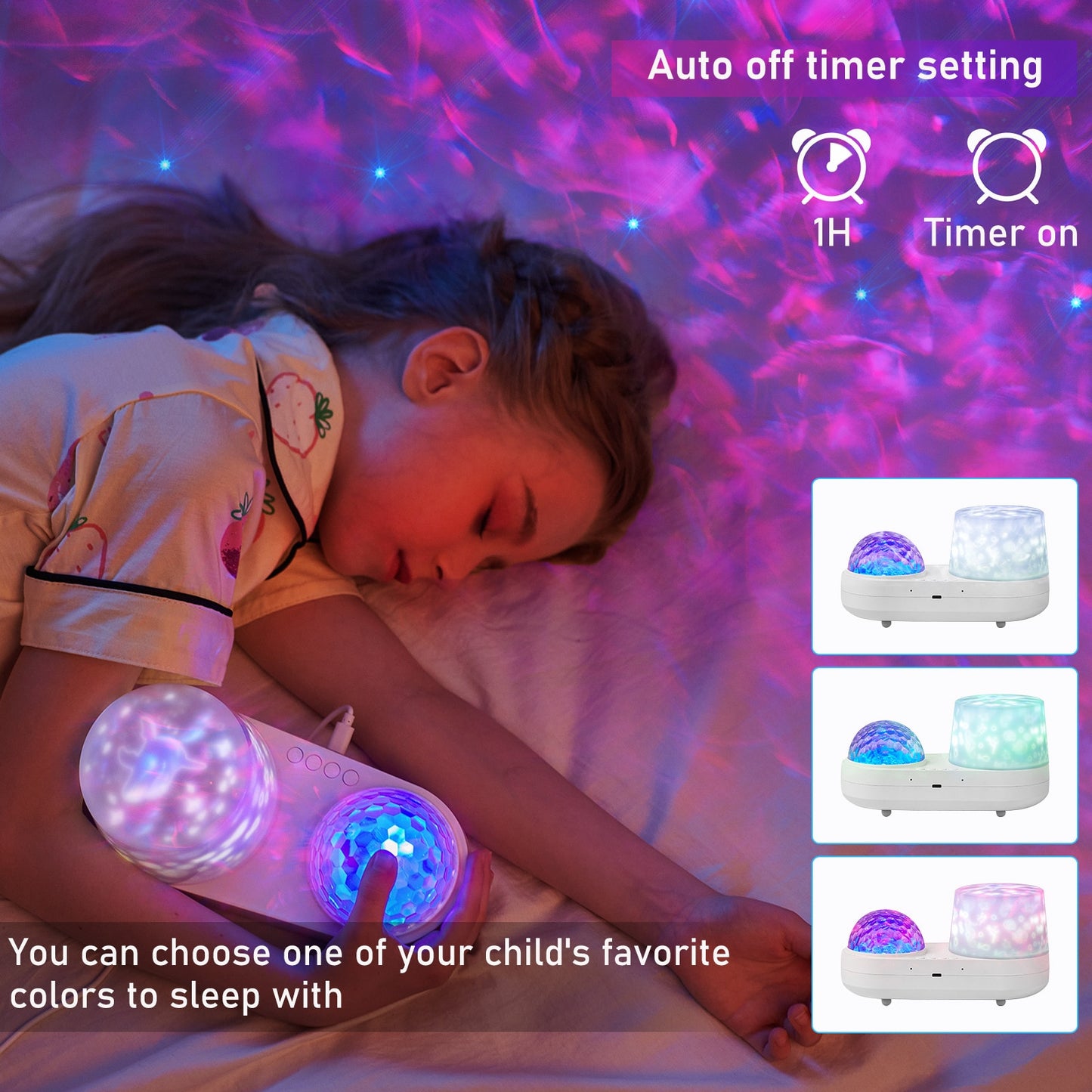 Children's Constellation Galactic Projection light Ocean Starry projector small night light 360 degree rotation Nebula starry li