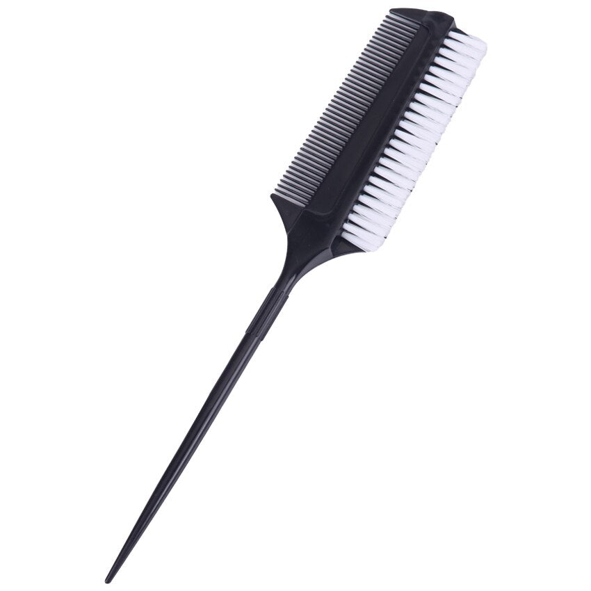 2PCS Hairdressing Double Side Dye Comb with Nylon Hair Drying Brush Tinting Combs Hair Color Brush Hair Styling Tools