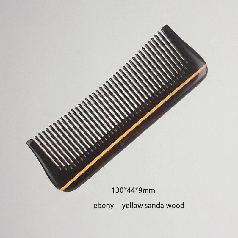 Women' detangling hair brush  /mini ebony wood  comb for men'  hair accessories