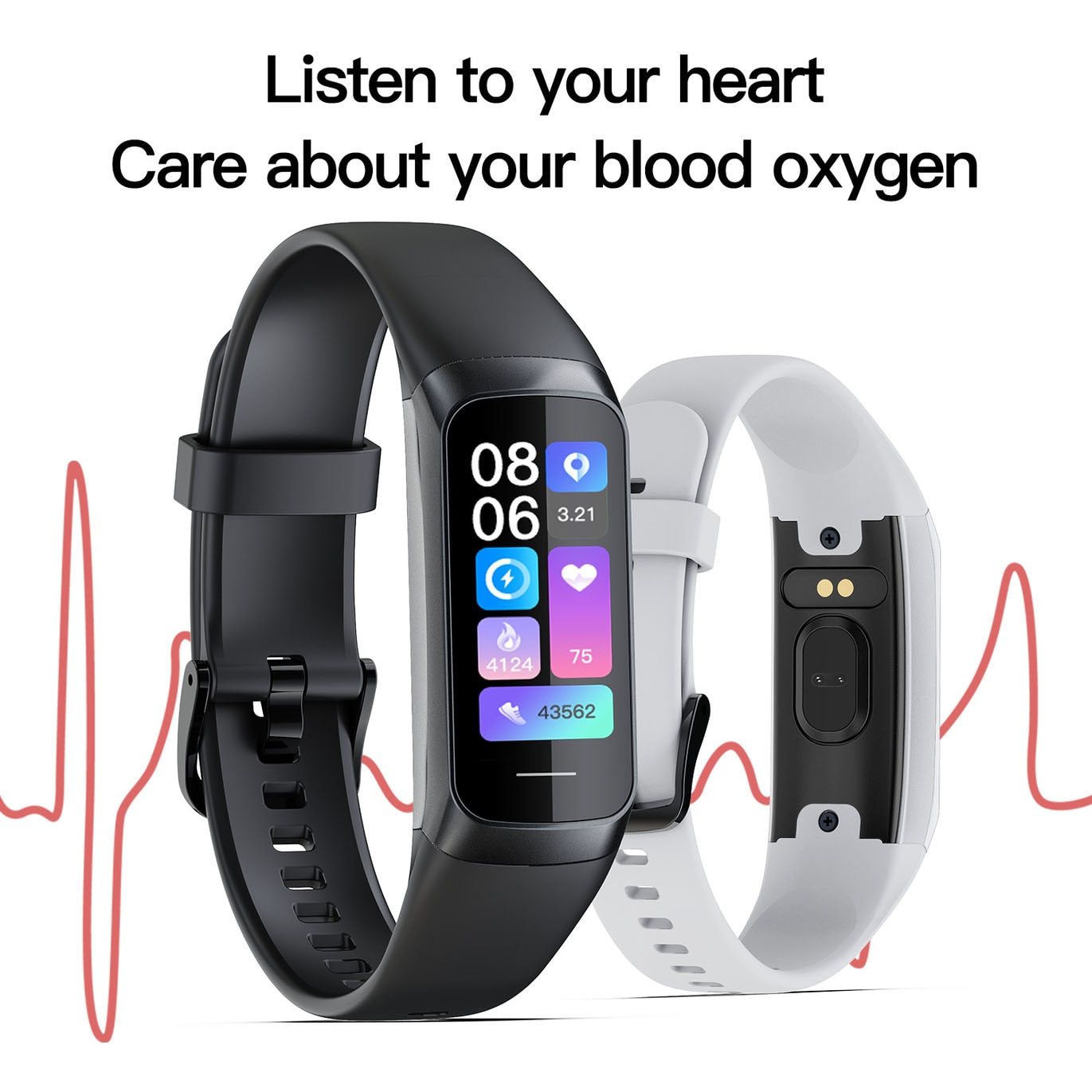 Amoled Smart Watch 2023 Smartwatch Band Women Heart Rate Blood Wartch Waterproof Connected Smart Bracelet Sport Fitness Tracker