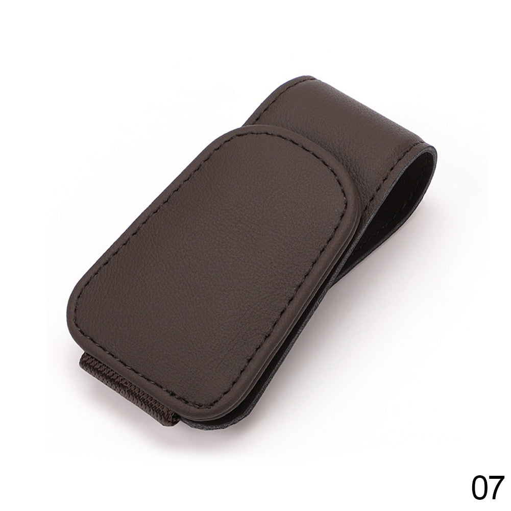 Universal Car Auto Sun Visor Glasses Box Sunglasses Clip Card Ticket Holder Stand Fastener Pen Case Eyeglasses Car Accessories