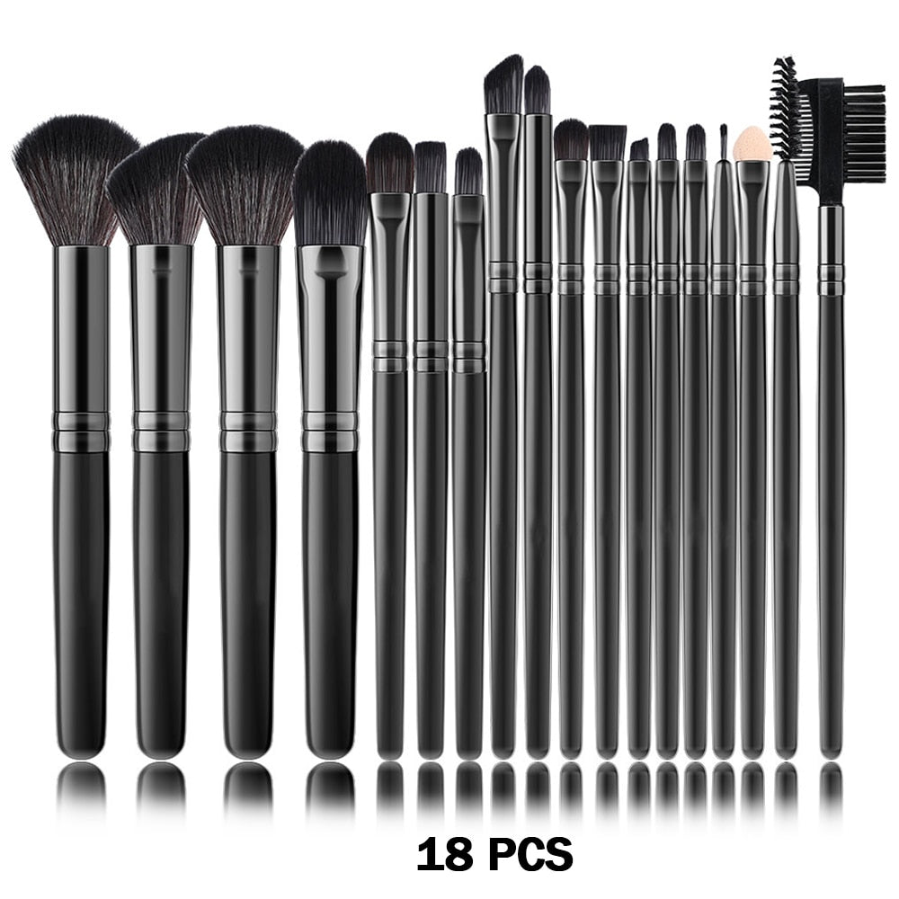 These universal makeup brushes, available in 13 or 32 pieces, enable you to create makeup looks