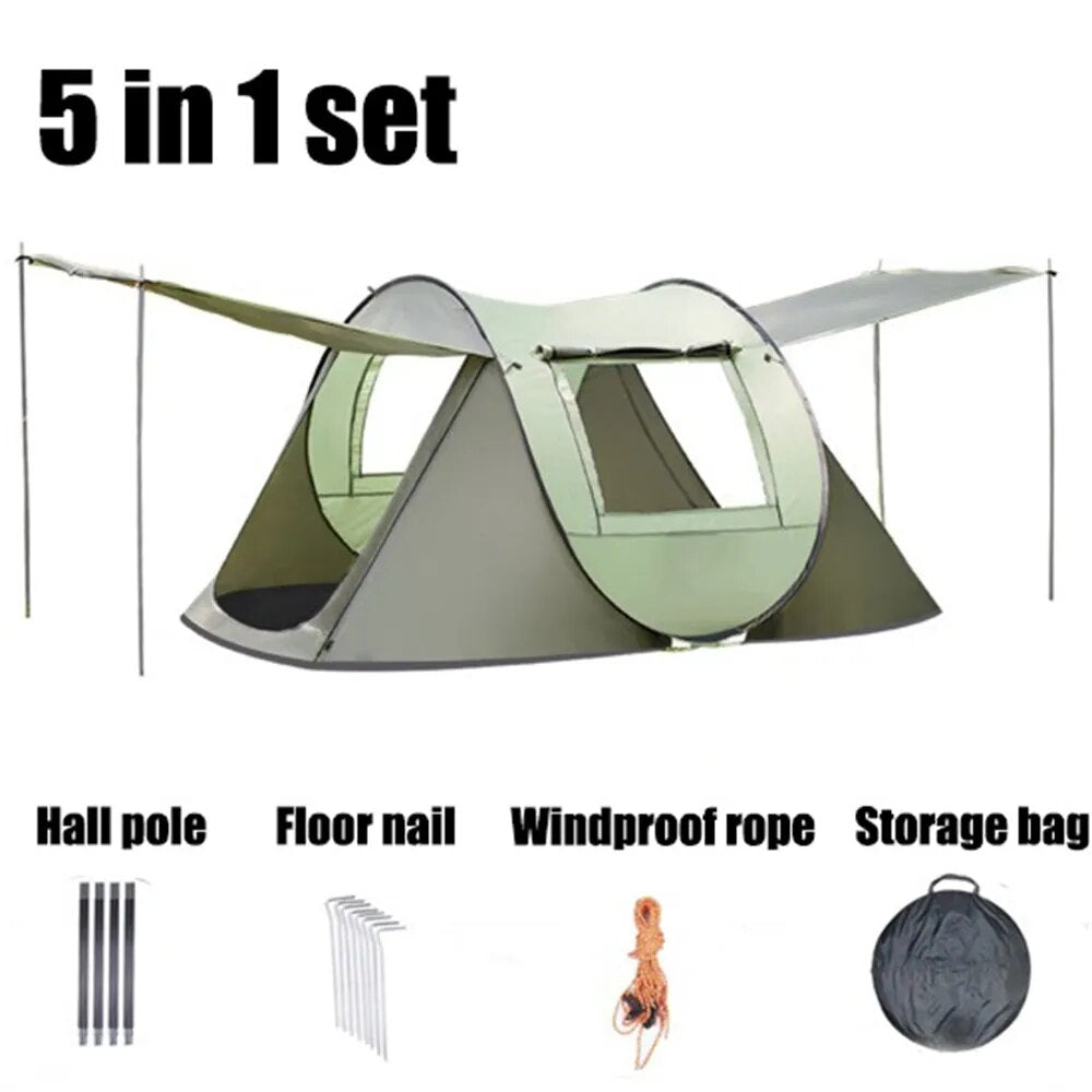 240*150*110cm Tent Sunscreen Waterproof Summer Road Trip Leisure Camping 5 In 1 Mosquito Proof Walking Trip