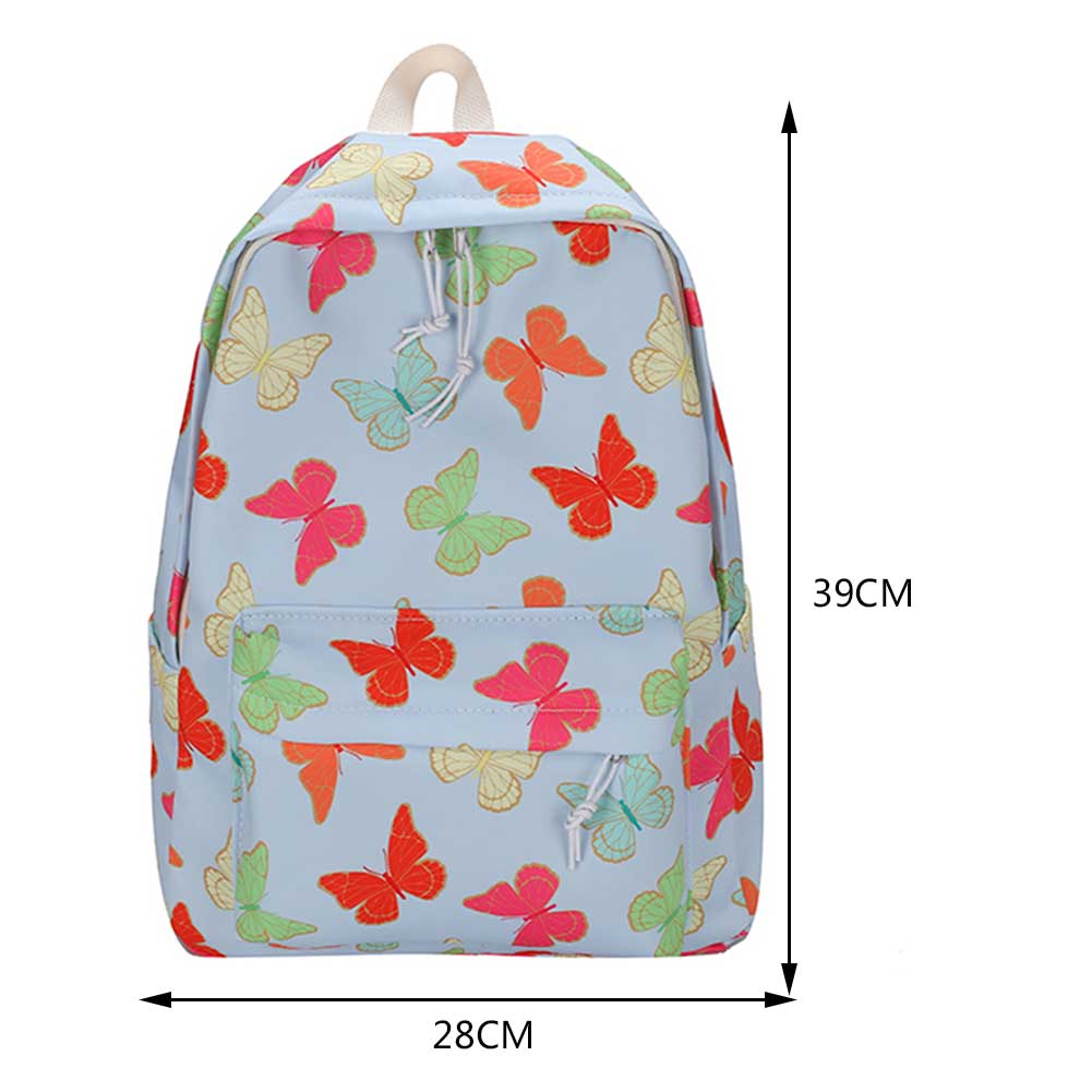 Women Backpack Graffiti Butterfly Cow Printing Backpacks Travel Rucksacks Casual Ladies Large Capacity Student School Bags