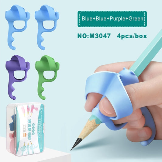 Children's Writing Posture Pen Holder Soft Silicone Pencil Holder for Kids Learning Aid Grip Posture Correction Stationery Gift