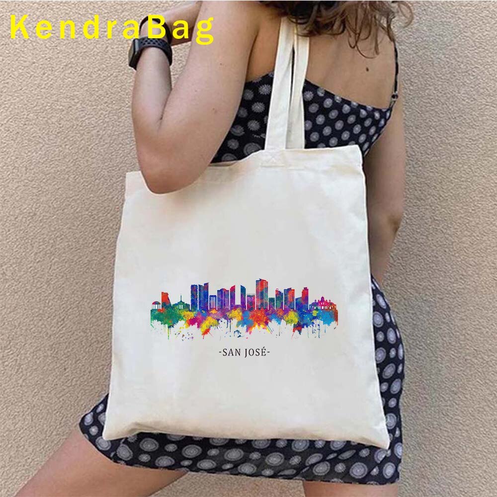 Vintage Arms of Costa Rica Country Map Flag San Jose Girl Soccer Gift Sunset Love Heart Shopper Canvas Tote Bag Shopping Handbag