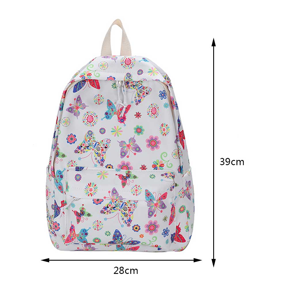 Women Backpack Graffiti Butterfly Cow Printing Backpacks Travel Rucksacks Casual Ladies Large Capacity Student School Bags