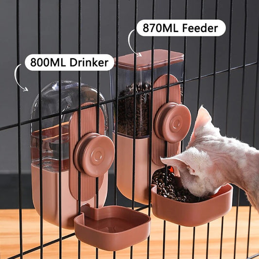 Pet Food Bowl Can Hang Stationary Dog for Cat Cage Feeder Bowls Dogs Hanging Bowls Puppy Rabbit Kitten Automatic Feeder Products