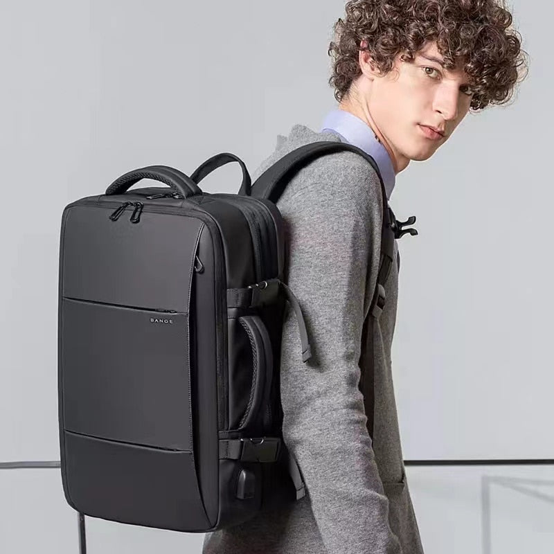 Travel Backpack Men Business Aesthetic Backpack School Expandable USB Bag Large Capacity 17.3 Laptop Waterproof Fashion Backpack