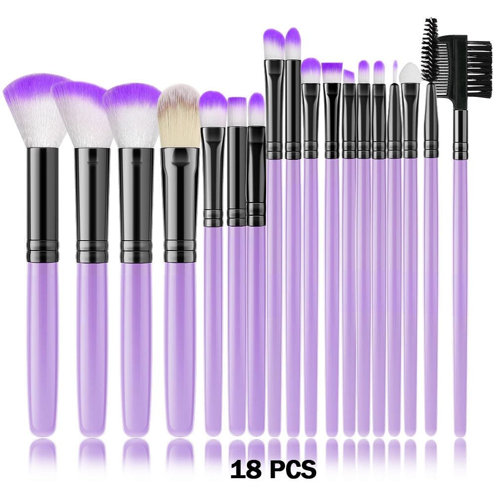 These universal makeup brushes, available in 13 or 32 pieces, enable you to create makeup looks