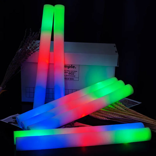 12/15/30/60pcs Bulk Colorful LED Glow Sticks RGB LED