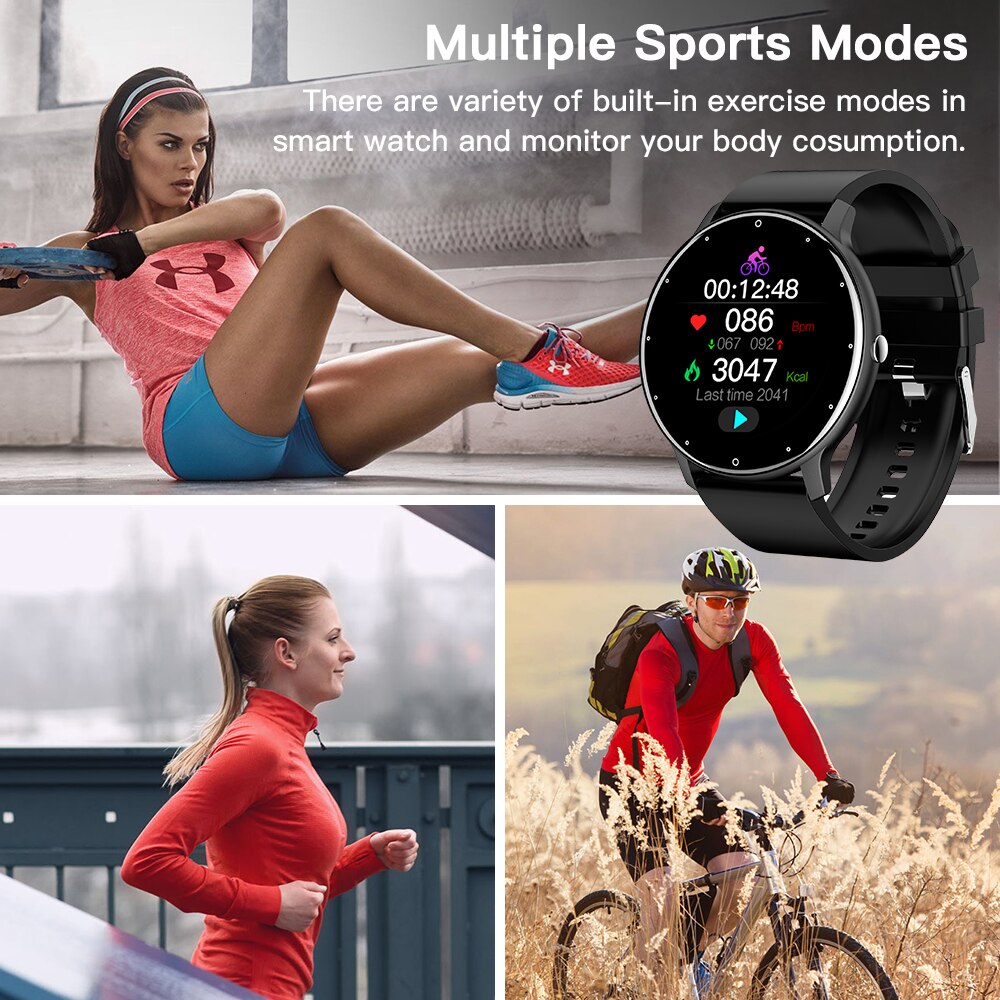 CanMixs 2022 Smart Watch women Heart Rate Blood Pressure Sport Watch for Men Woman Waterproof Fitness Smartwatch